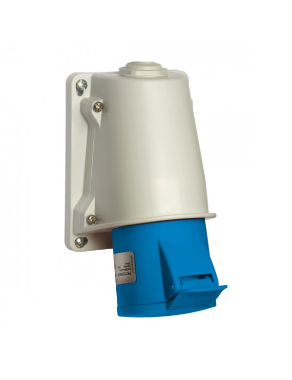 Schneider PKY16W424 PRATIKA 3P+F/9h/16A/250V/IP44/gyorscsatlakozás/falra szerelhető aljzat