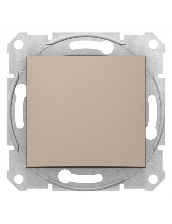 Schneider SDN0100168 SEDNA rugós bekötés/10AX/titánium egypólusú kapcsoló
