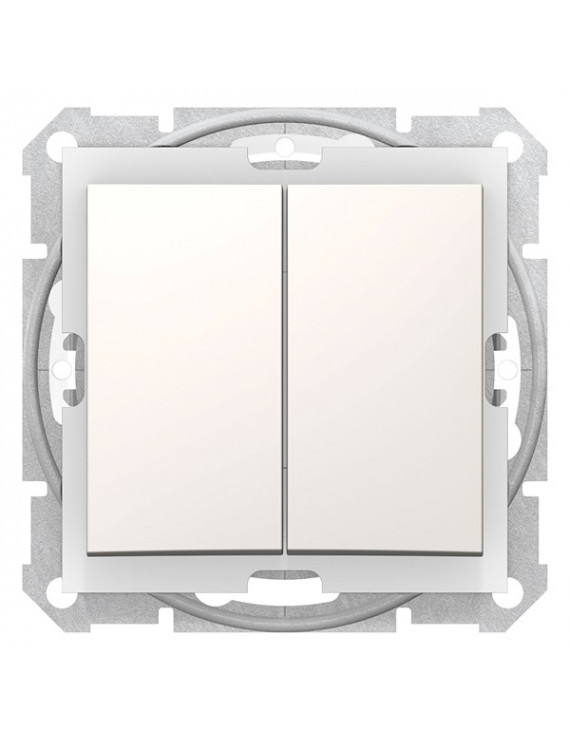 Schneider SDN0300423 SEDNA rugós bekötés/10AX/IP44 krém csillárkapcsoló