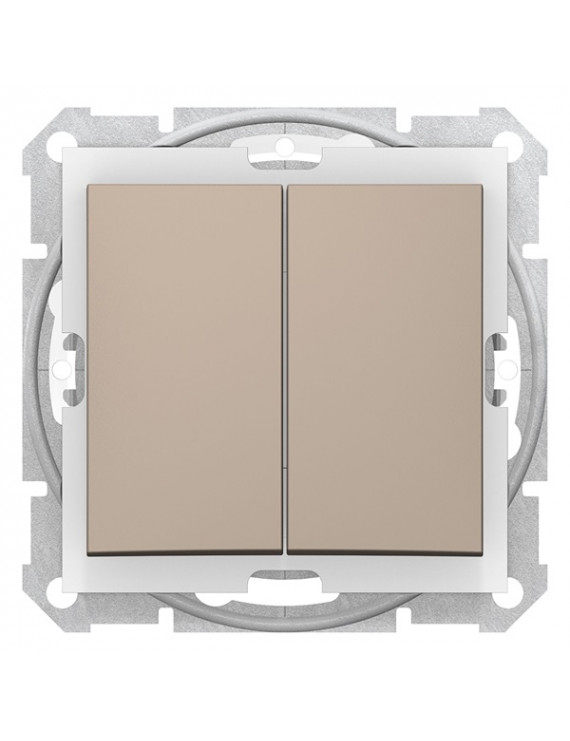 Schneider SDN0300468 SEDNA rugós bekötés/10AX/IP44 titánium csillárkapcsoló