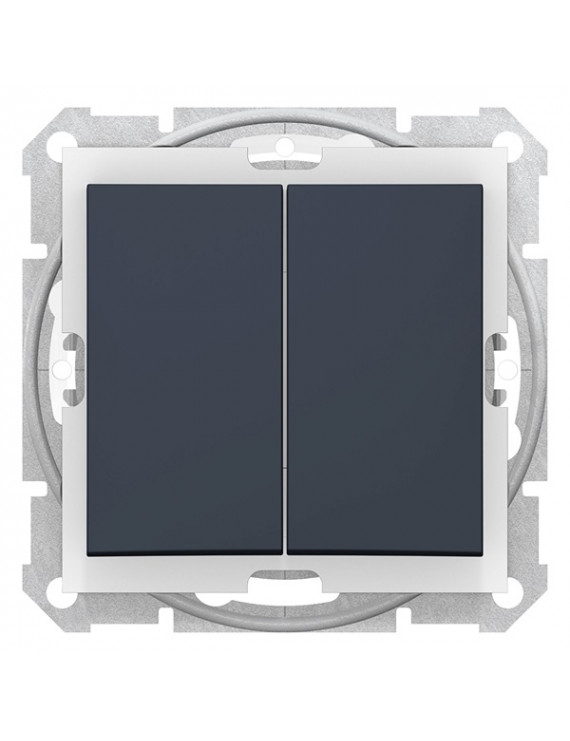 Schneider SDN0300470 SEDNA rugós bekötés/10AX/IP44 grafit csillárkapcsoló