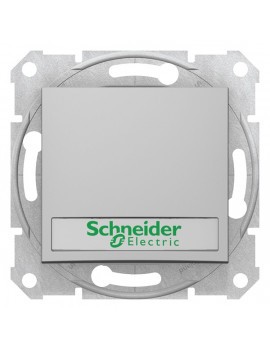Schneider SDN1700460 SEDNA kék jelzőfénnyel/cimketartóval/rugós bekötés/10A/alumínium egypólusú nyomó