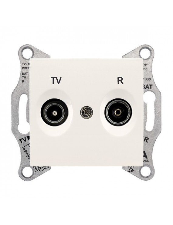 Schneider SDN3301323 SEDNA átmenő/8 dB/krém TV/R aljzat