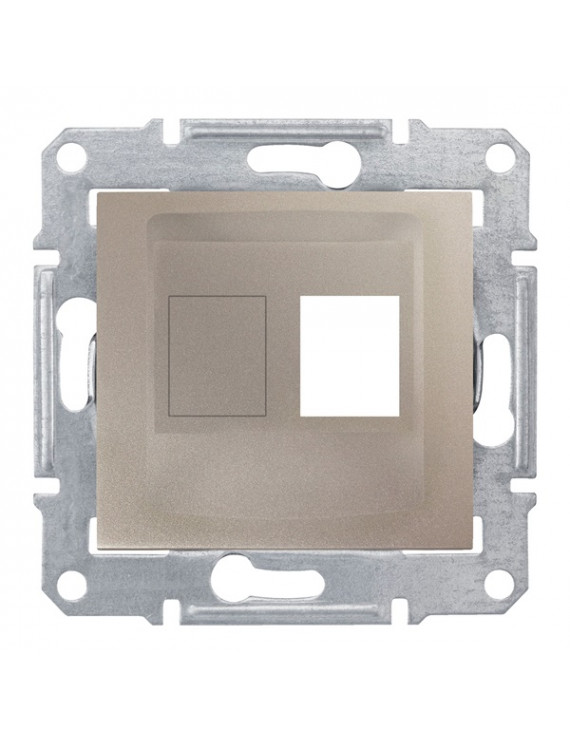 Schneider SDN4300668 SEDNA AMP- MOLEX- KELINE betétekhez titánium 1xRJ45 adapter