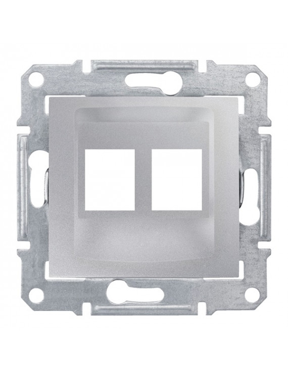 Schneider SDN4400660 SEDNA AMP- MOLEX- KELINE betétekhez alumínium 2xRJ45 adapter