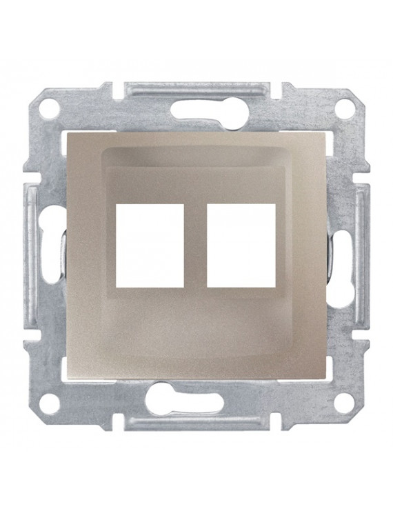Schneider SDN4400668 SEDNA AMP- MOLEX- KELINE betétekhez titánium 2xRJ45 adapter