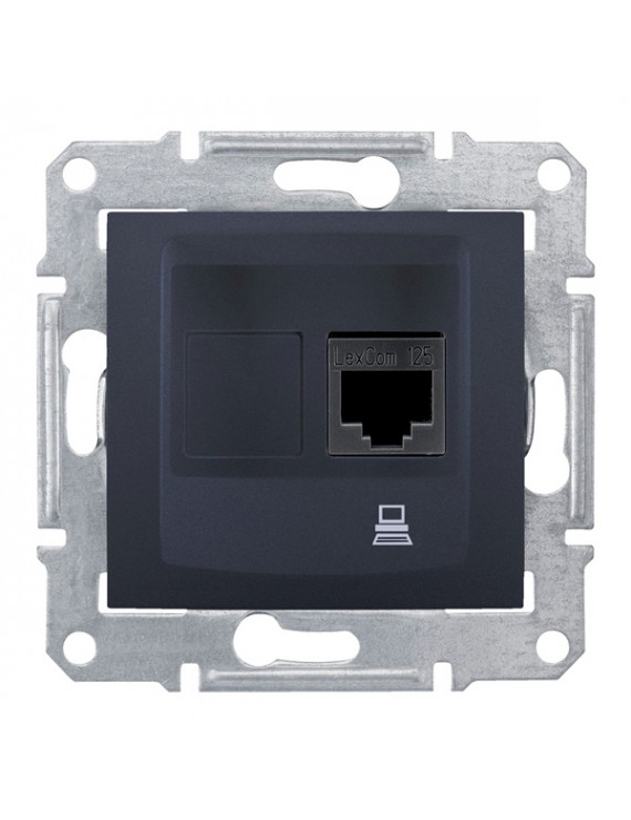 Schneider SDN4900170 SEDNA grafit 1xRJ45 Cat6 STP aljzat