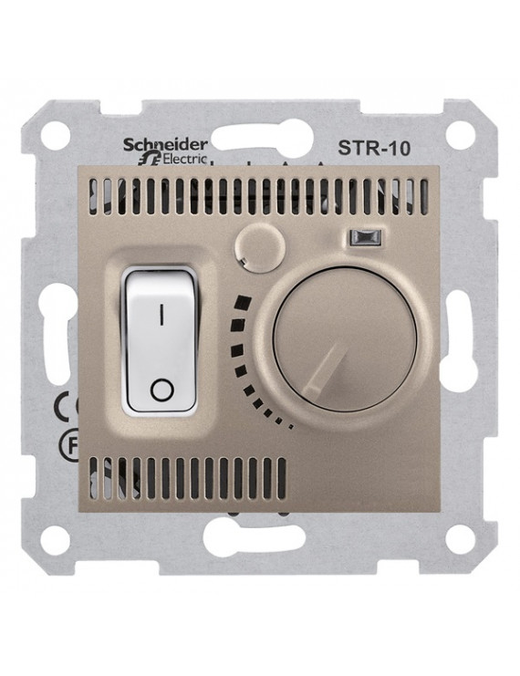 Schneider SDN6000168 SEDNA 10A titánium szobatermosztát