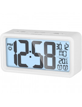 Sencor SDC 2800 W fehér digitális ébresztőóra hőmérővel
