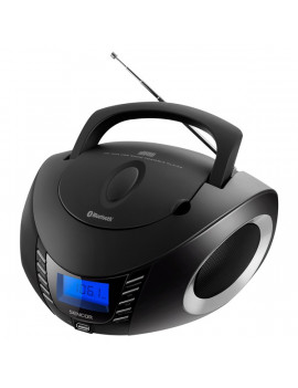 Sencor SPT 3600 BS Bluetooth hordozható fekete-ezüst CD-s rádió