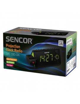 Sencor SRC 330 GN zöld rádiós ébresztőóra