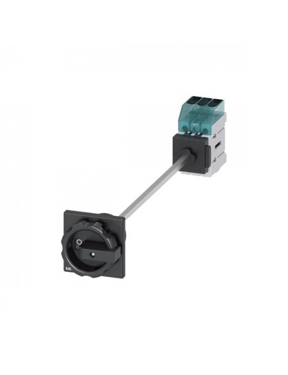 Siemens 3LD3448-0TK51 22kW szerelő lapra kivezetett hajtással fekete kar főkapcsoló