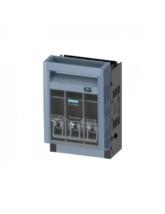 Siemens 3NP1123-1CA20 3P NH000 160A szerelőlapra keretes csatlakozóval szakaszolókapcsoló-biztosító