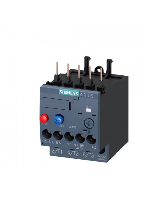 Siemens 3RU2116-1FB0 3.5 - 5.0 A CLASS 10 S00 csavaros termikus túlterhelés relé
