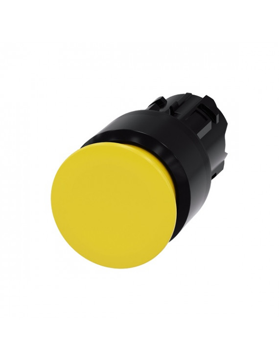 Siemens 3SU1000-1AA30-0AA0 30mm/ sárga/ műanyag IP69k gombafejű nyomógomb