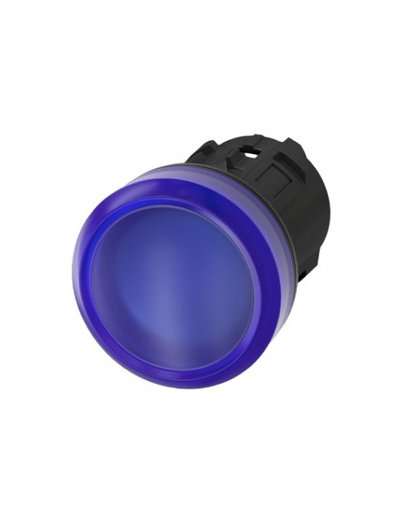Siemens 3SU1001-6AA50-0AA0 22mm kék IP69k jelzőfény lencse
