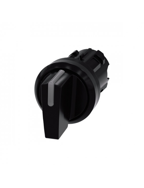 Siemens 3SU1002-2BM10-0AA0 IP69k/ I>O<II/ fekete/ pillanat működtetésű választó kapcsoló