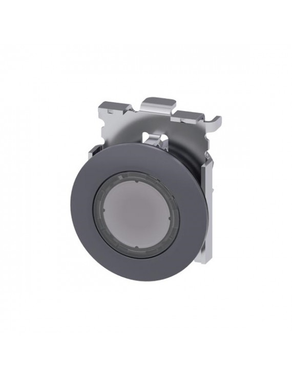 Siemens 3SU1061-0JD70-0AA0 30mm furatba helyezhető fém átlátszó IP69k jelzőfény lencse