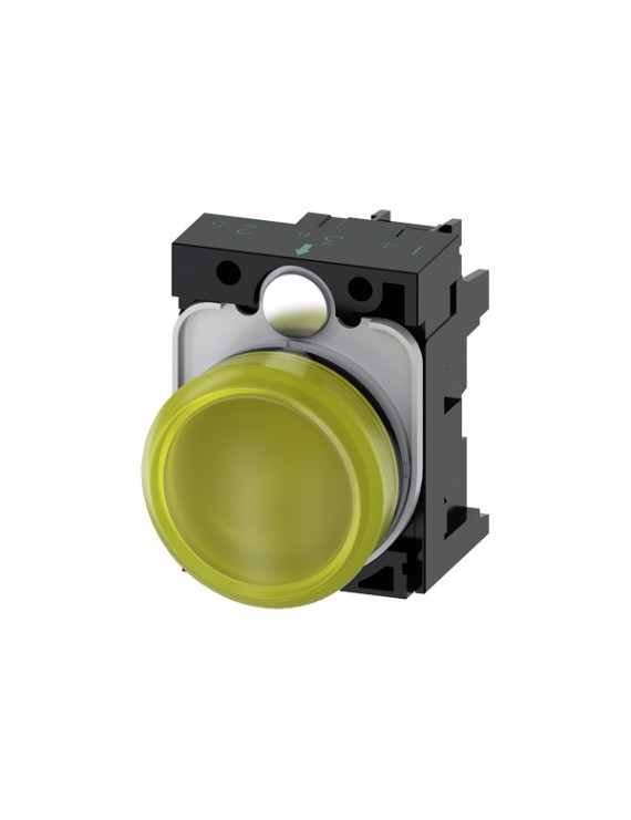 Siemens 3SU1106-6AA30-1AA0 sárga 230V AC IP69k komplett IP69k jelzőfény