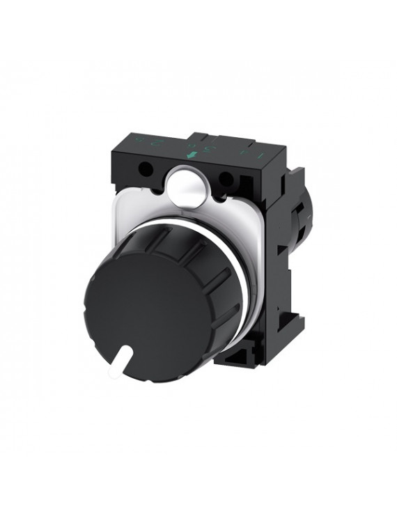 Siemens 3SU1200-2PR10-1AA0 fekete 47k ohm IP69k potencióméter
