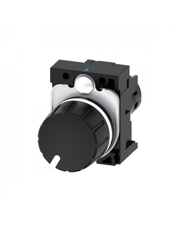 Siemens 3SU1200-2PS10-1AA0 fekete 10k ohm IP69k potencióméter