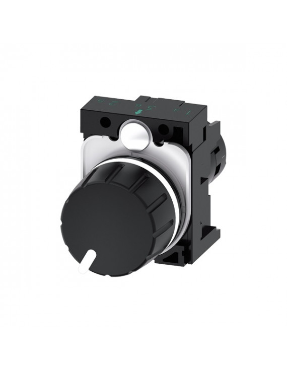 Siemens 3SU1200-2PU10-1AA0 fekete 100k ohm IP69k potencióméter
