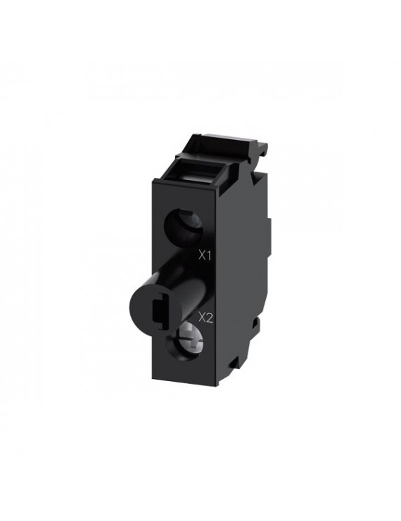 Siemens 3SU1401-2BH60-1AA0 fehér/ 24…240V AC/DC/ IP69k tokozatba szerelhető/ csavaros LED modul