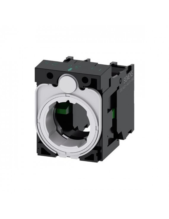 Siemens 3SU1500-1AA10-1NA0 műanyag/ érintkező modul 1NO/1NO beépítő keret