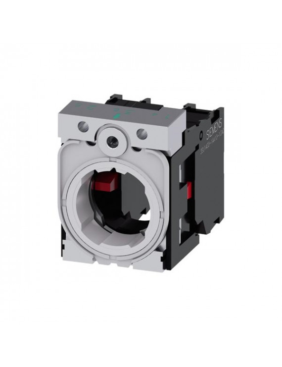 Siemens 3SU1550-1AA10-1PA0 fém/ érintkező modul 1NC/1NC beépítő keret