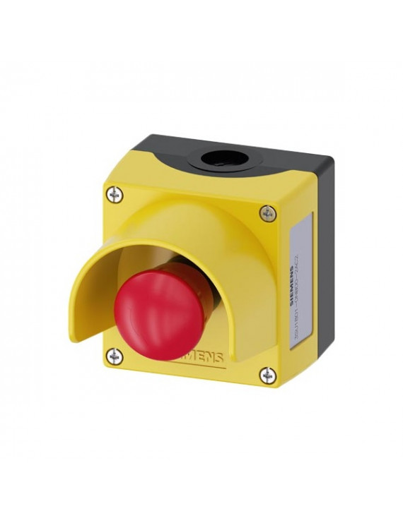 Siemens 3SU1801-0NB00-2AC2 IP69k tokozatban műanyag sárga 2NC vétlen benyomás elleni védővel IP69k komplett vészstop