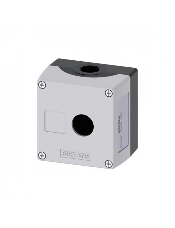 Siemens 3SU1851-0AA00-0AB1 fém 1 vezérlő pont szürke címkézhető IP69k tokozat