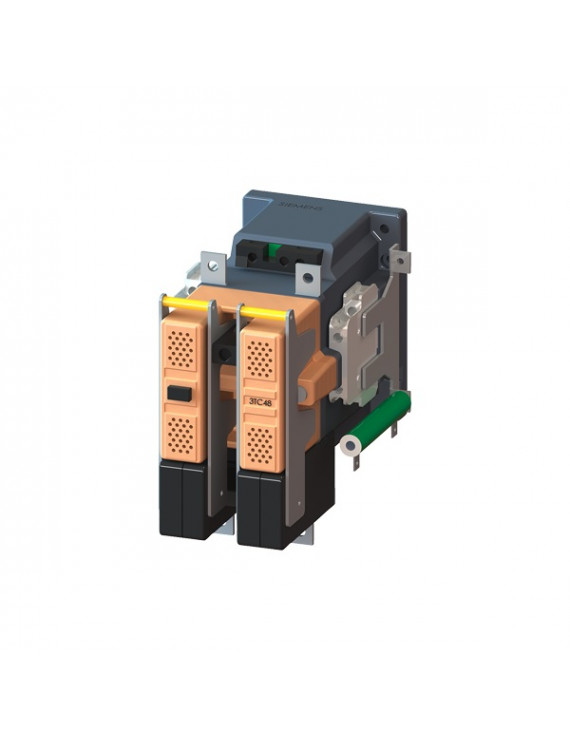 Siemens 3TC4817-0LB4 750V DC-ig/ Méret: 4/ 2-pólusú/ Ie=75A/ 24 DC/ 2NO+1NC (NC kör - széria rezisztor) mágneskapcsoló