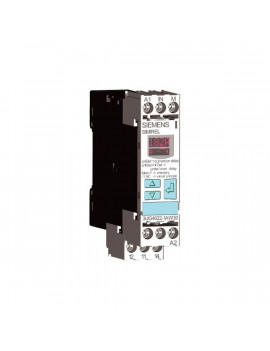 Siemens 3UG4622-1AW30 funkció. 01…20s. 24V AC/DC. hiszterézis állítható, csavaros áram figyelő relé