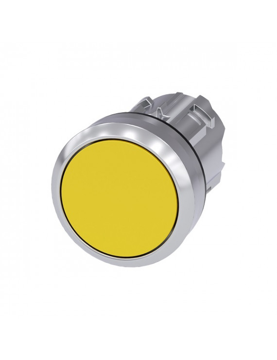 Siemens 3sU1050-0AB30-0AA0 IP69k/sárga/fém/pillanat működtetésű nyomógomb