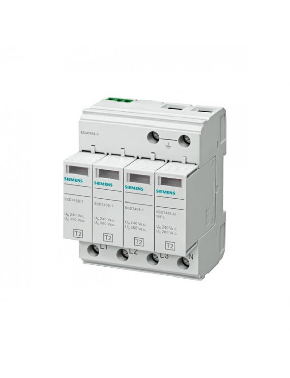 Siemens 5SD7464-0 C/T2/II 350V TN-S/TT túlfeszültség-levezető