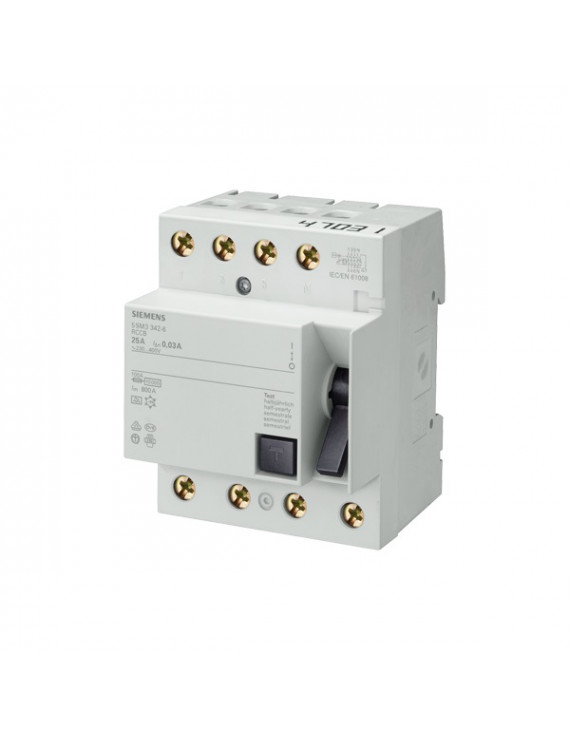 Siemens 5SM3648-6 AC 0.3-40A 2P 30MA ÁV-egység