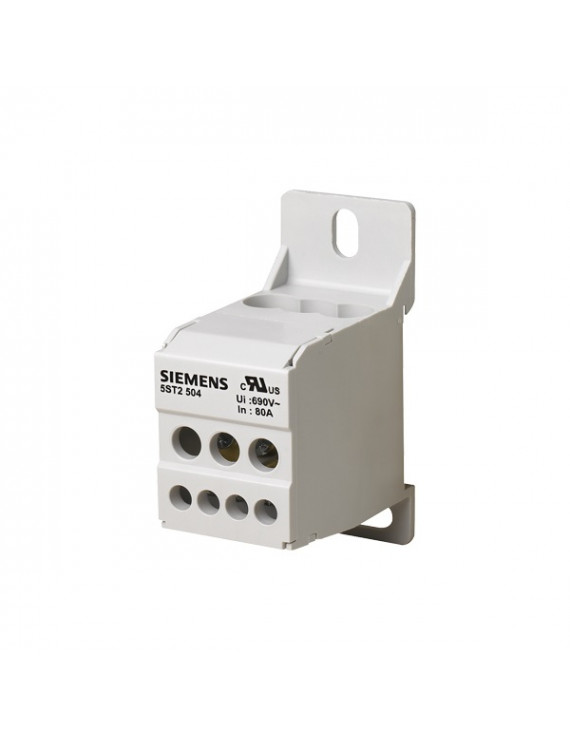 Siemens 5ST2504 1-pólusú 80A 690V elosztó blokk