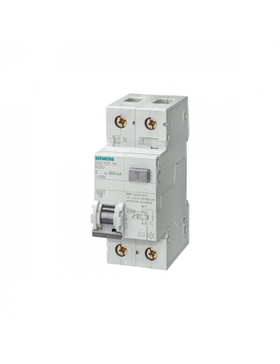 Siemens 5SU1353-1KL25 ÁVK/KM AC  30MA 1+N NL C25 4.5KA védőkapcsoló