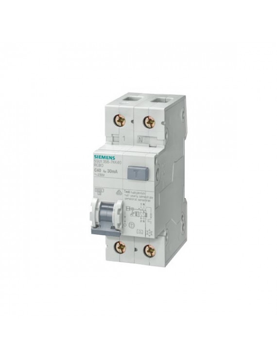 Siemens 5SU1356-1KK25 ÁVK/KM AC  30MA 1+N-P C25 6KA védőkapcsoló