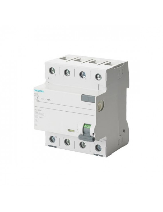 Siemens 5SV3344-6KL  ÁVK A 40/4 30MA 4 MODUL NL védőkapcsoló
