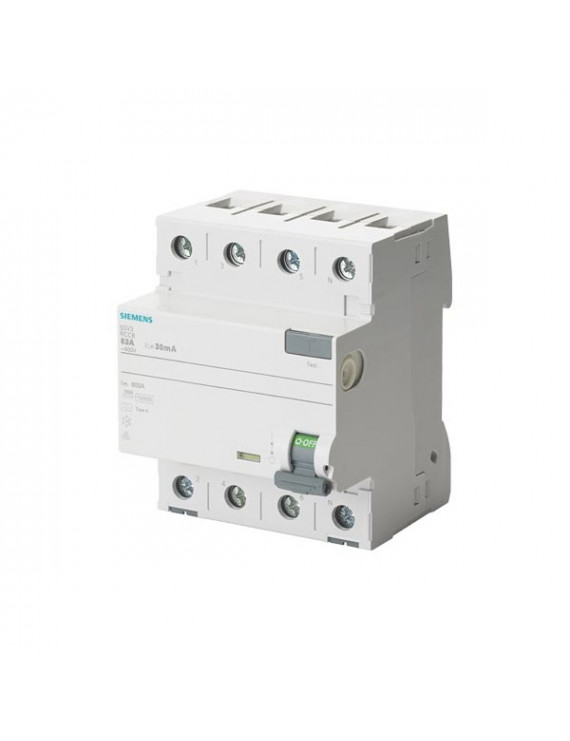 Siemens 5SV3644-6KK01  ÁVK A 40/4 300MA 4 MODUL STD védőkapcsoló