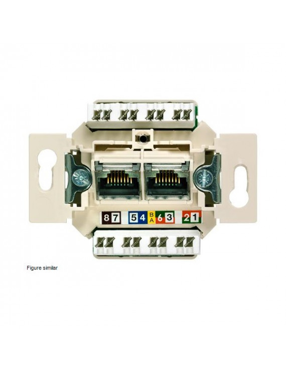 Siemens 5TG2027-2 UAE 2X8pólusú RJ45 UTP CAT6 A informatikai csatlakozóaljzat