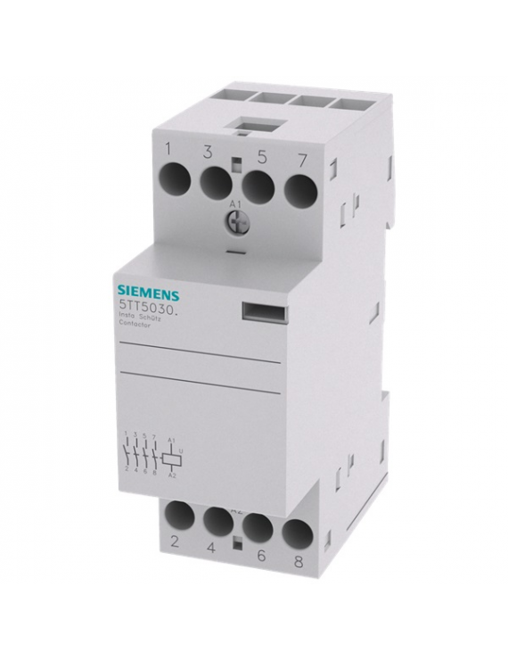 Siemens 5TT5030-2 4Z/AC/230/400V/25A/MÜK.F/ACDC24V instakontaktor