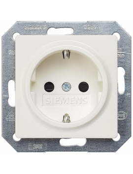 Siemens 5UB1518 DELTA I-SYSTEM gyűrűvel titánfehér dugalj