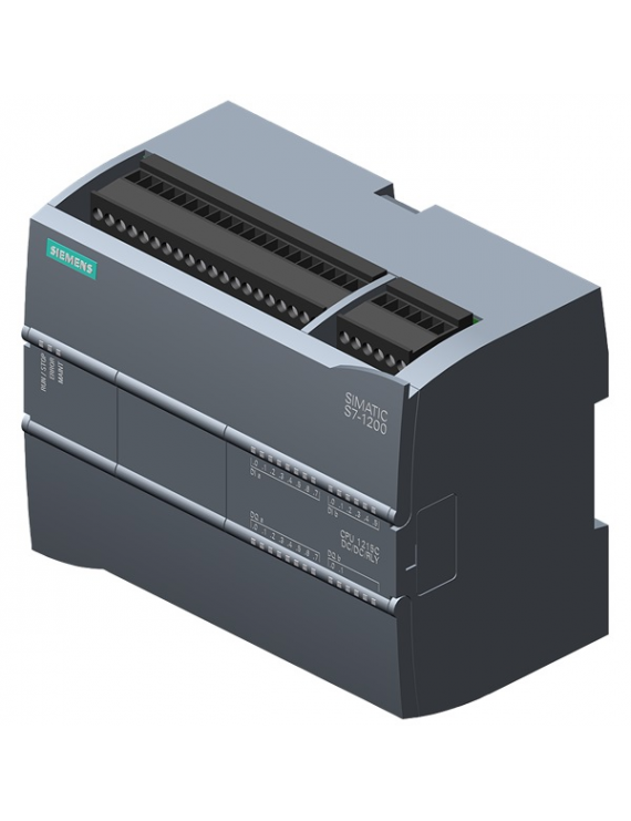 Siemens 6ES7215-1HG40-0XB0 S7-1200 CPU 1215C, DC/DC/RLY, 14DI/10DO/2AI/2AO programozható vezérlő PLC
