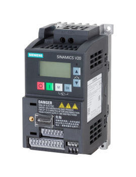 Siemens 6SL3210-5BB11-2BV1 SINAMICS V20, 1AC230V 0,12KW Filter B frekvenciaváltó