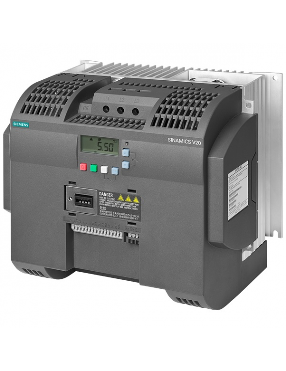 Siemens 6SL3210-5BE27-5UV0 SINAMICS V20, 3AC400V 7.5KW UNFILTERED frekvenciaváltó