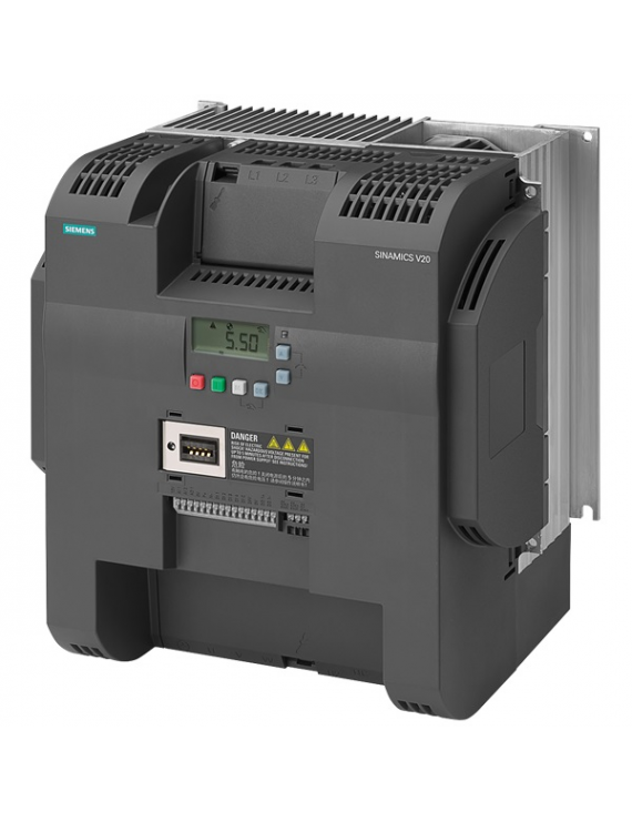 Siemens 6SL3210-5BE32-2UV0 SINAMICS V20, 3AC400V 22KW UNFILTRED frekvenciaváltó