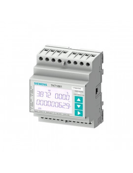 Siemens 7KT1664 SENTRON 7KT PAC1600/LCD/L-L: 400 V/L-N: 230 V/5 A/3-fázis/M-bus + MID/kalapsínre fogyasztásmérő
