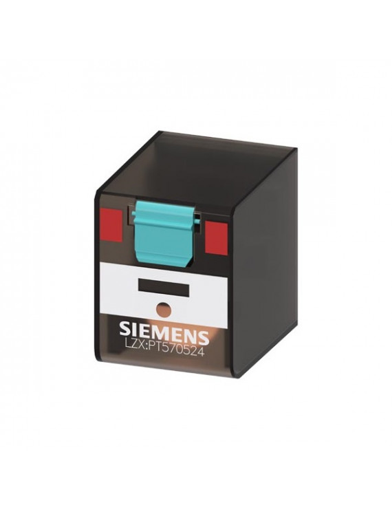 Siemens LZX:PT570524 4 CO érintkező 4CO 24V AC LED nélkül Dugaszolható relé,